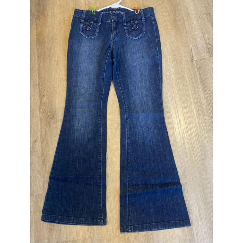 The Diva Dark Old Navy Indigo Flared Jeans Size 12